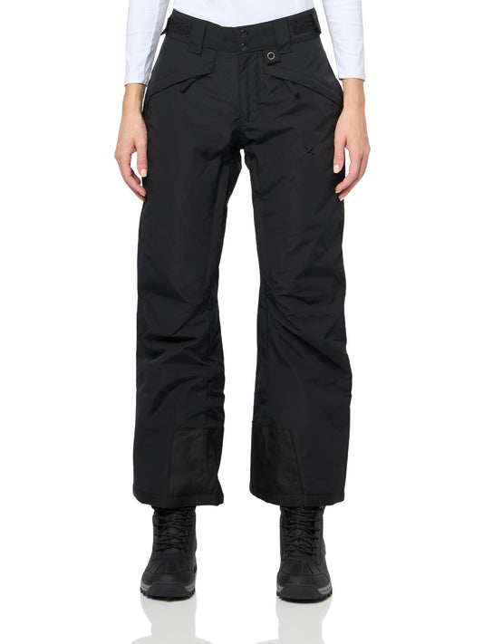 Arctix Women's Premium Slim Fit Insulated Snow Pants, Black, Large (12-14) Regular