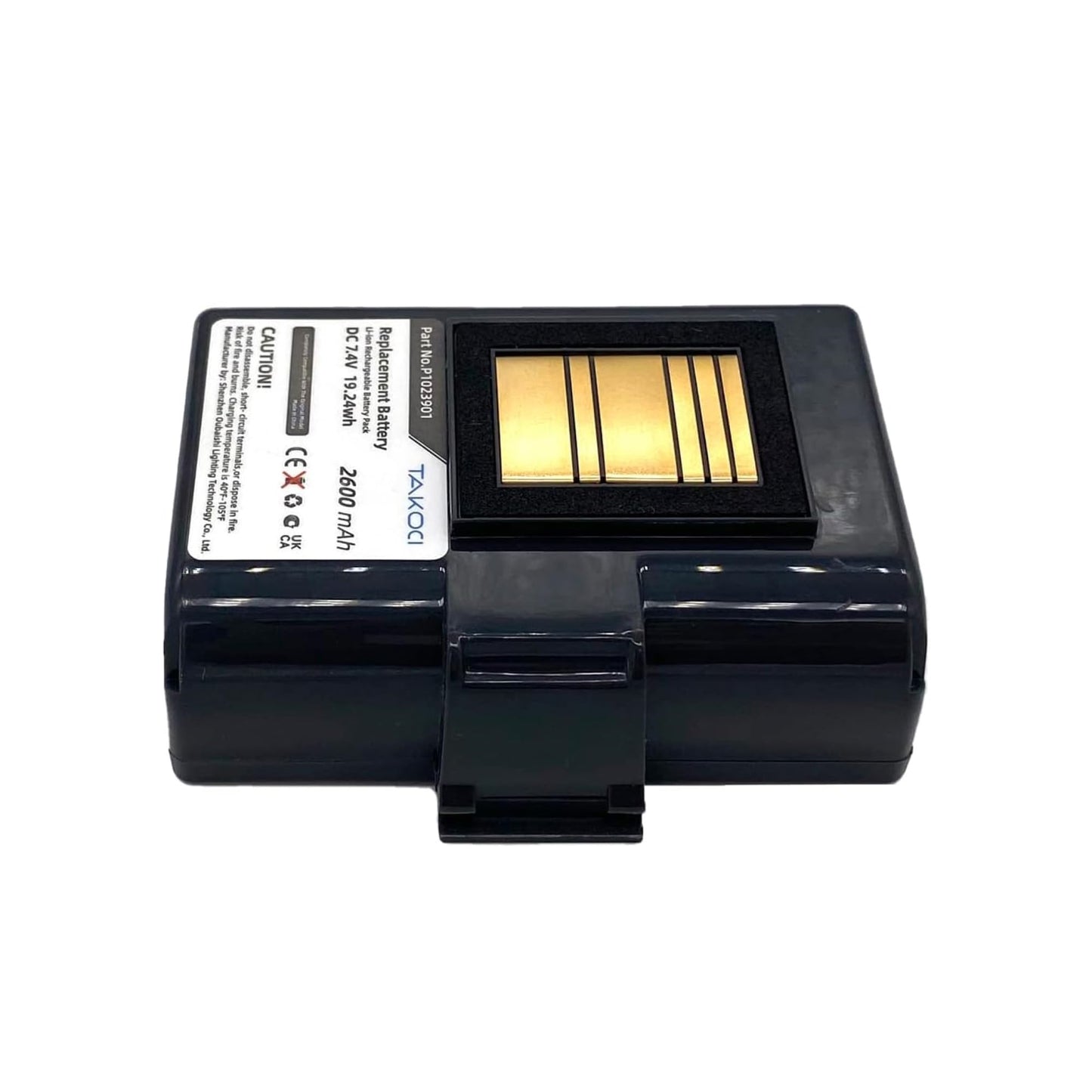 Replacement 2600mAh Battery for Zebra QLN320 ZQ520 QLN220 ZQ510 ZQ500,fits Part No AT16004,P1023901, P1023901-LF, 7.4V