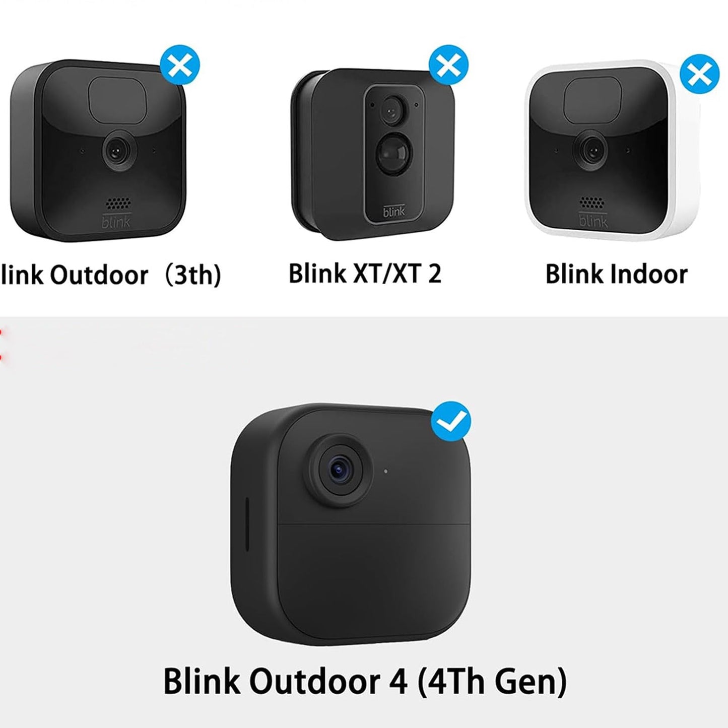 [2 Pack] Solar Panel for Blink Camera Outdoor, Camera Solar Panel Compatible with Blink Outdoor 4(4th Gen) with 13,1ft Calbe, Adjustable Mount (Camera Not Included)
