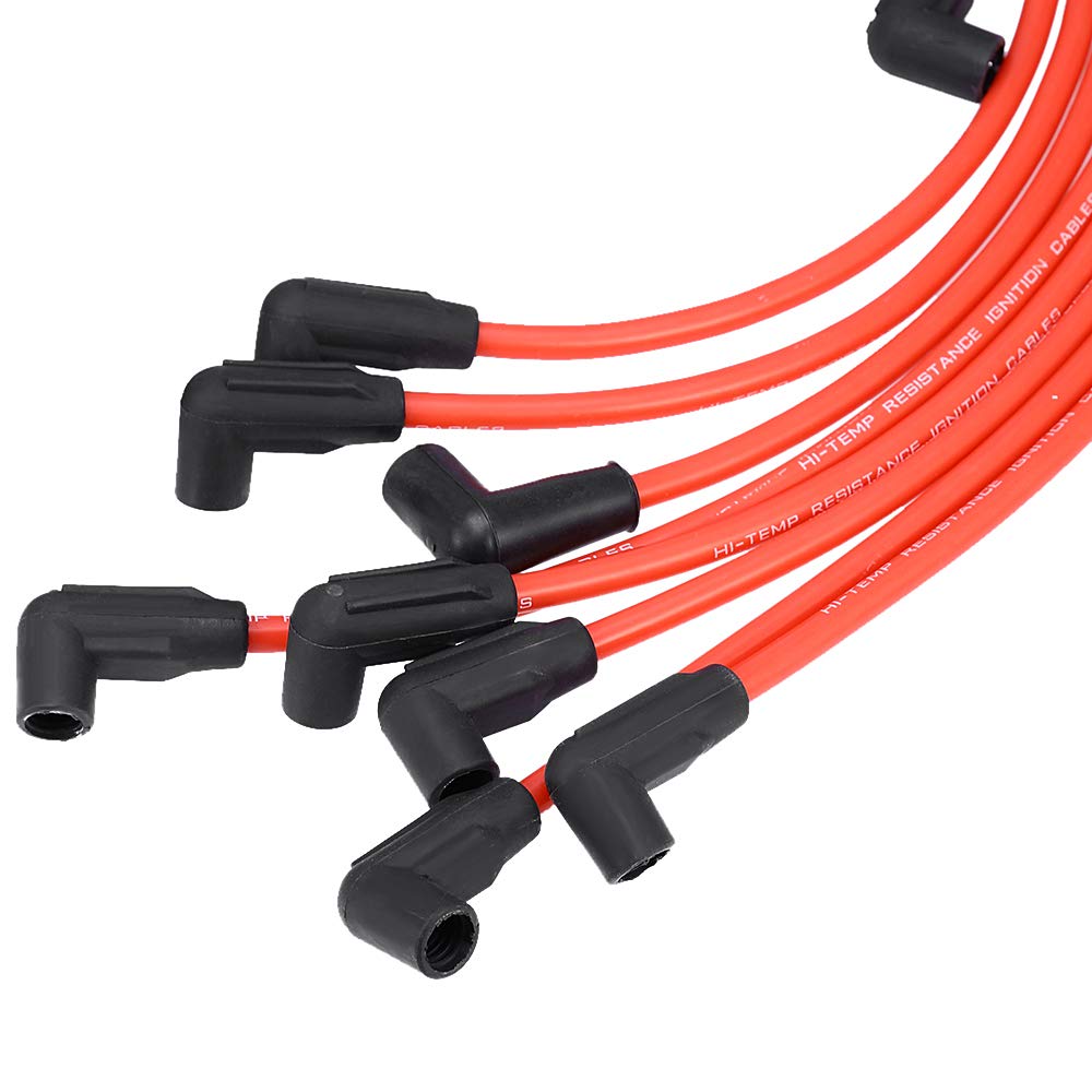Spark Plug Wires Sets Ignition Cables High Performance 10.5MM Replacement for Chevrolet Engines HEI SBC BBC 350 383 454 Electronic