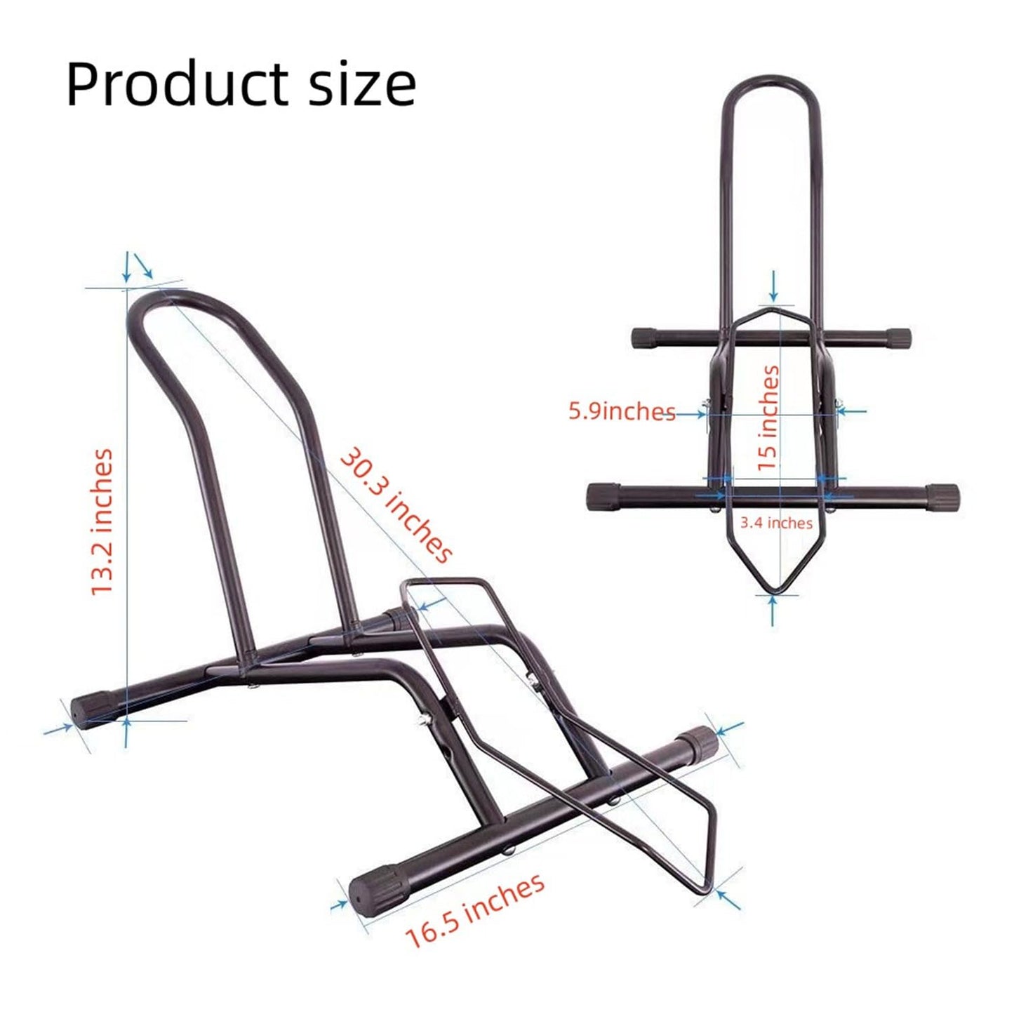 Bike Stand Floor Parking Rack Portable Mountain Bike Support Rack, Repair Display Rack, Road Bike Indoor Riding Stand，Bikes Indoor Outdoor Garage Storage
