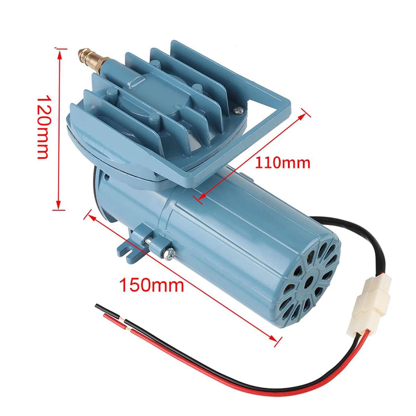 Air Pump,DC 12V Aquarium Air Pumps,35W Compressor Aerator,Air Pump Aerator for Fish Pond Aquaculture Aquarium Accessory Tool