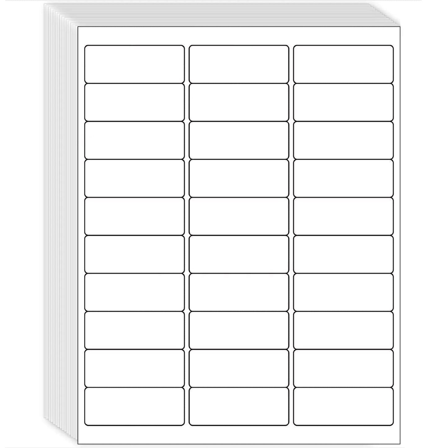 1" x 2-5/8" Shipping Address Labels 15000 Label Stickers Paper for Laser/Inkjet Printer 30 per Page Printable Mailing Labels - Matte, 500 Sheets