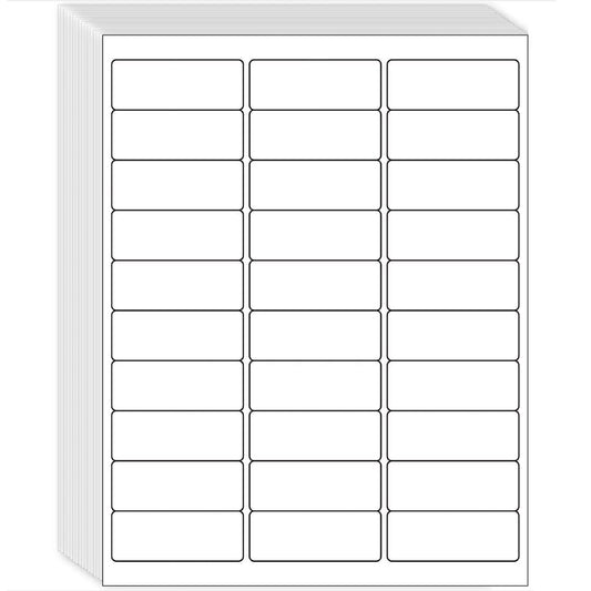 1" x 2-5/8" Shipping Address Labels 15000 Label Stickers Paper for Laser/Inkjet Printer 30 per Page Printable Mailing Labels - Matte, 500 Sheets