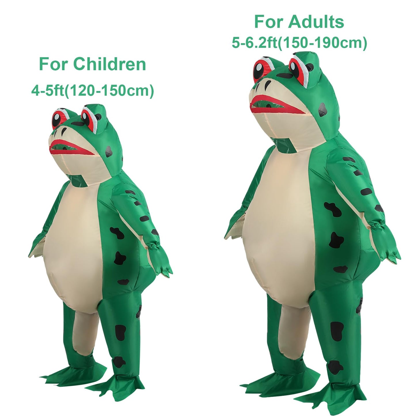 Inflatable Costumes for Kids Inflatable Frog Costume Teen Halloween Cosplay Party Polyester Blow Up Costumes