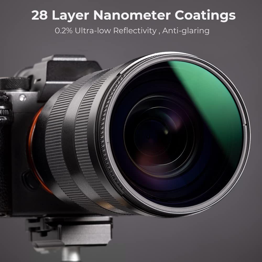 K&F CONCEPT 67mm CPL Filter, Professional Optics Glass Lens Filter Super Slim Multi-Coated Circular Polarizer Filter (Nano-X Series)
