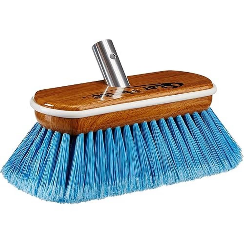 Star brite 040171 Synthetic Wood Brush, Medium, Blue, 8"