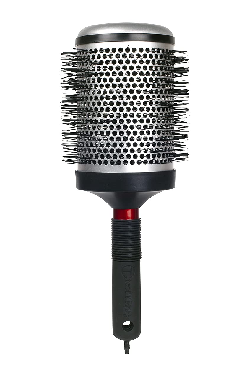 Cricket Technique Thermal Hair Brush #450 3.25” Curling, and Styling – Heat-Retaining Barrel with Anti-Static Tourmaline Bristles, Round Thermal Brush, Ideal for All Hair Types
