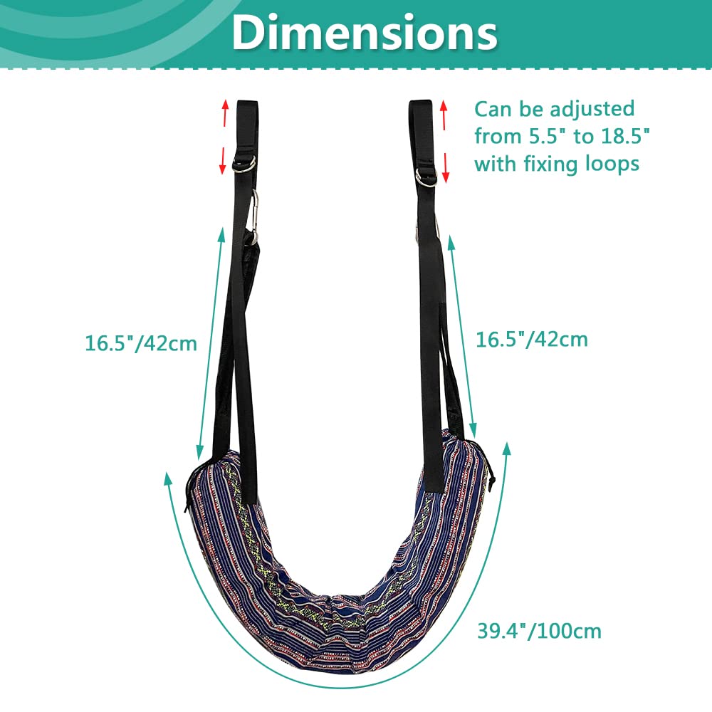 Spine Decompression Back Traction Device Spine Stretcher Back Stretcher for Lower Back Pain Relief Spinal Decompression Back Stretching Device Door Traction Pillow for Joint Stretching