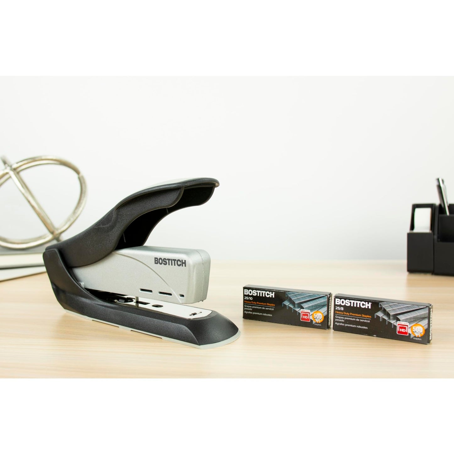 PaperPro 1210 Stapler, 65-Sheet Capacity, Black/Silver