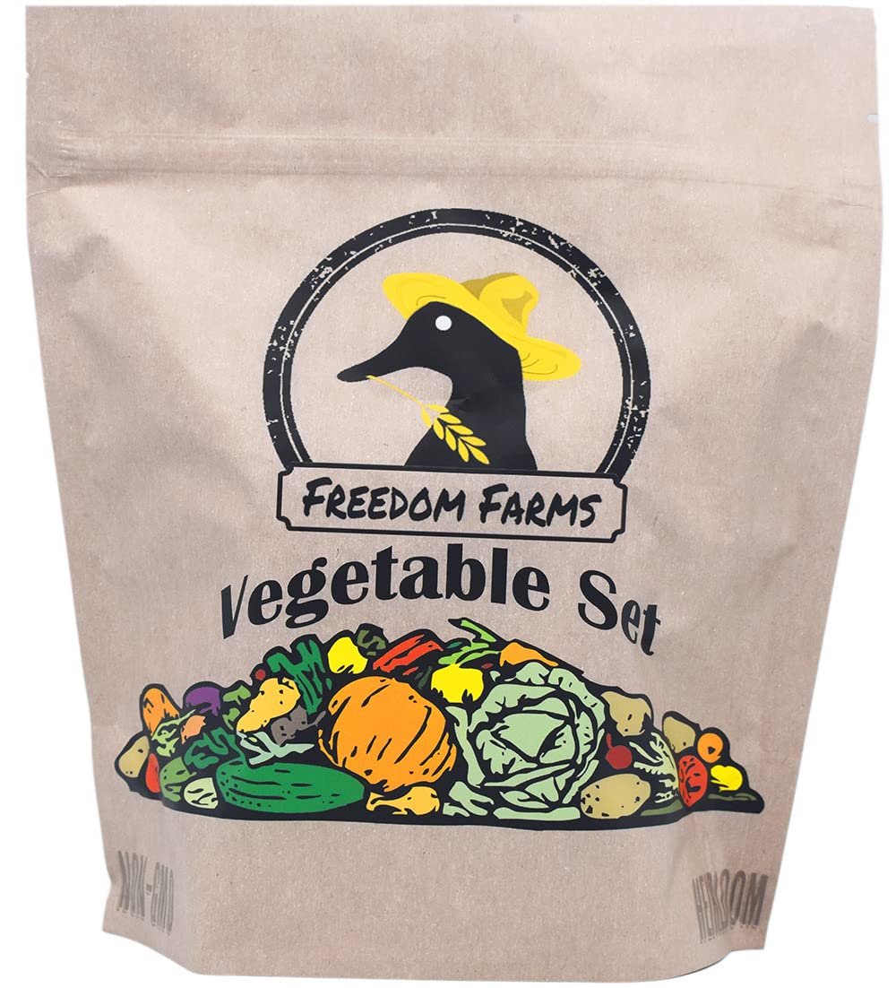 Set of 43 Assorted Vegetable & Herb Seeds 43 Varieties Create a Deluxe Garden All Seeds are Heirloom, 100% Non-GMO! by Black Duck Brand Assorted Varieties