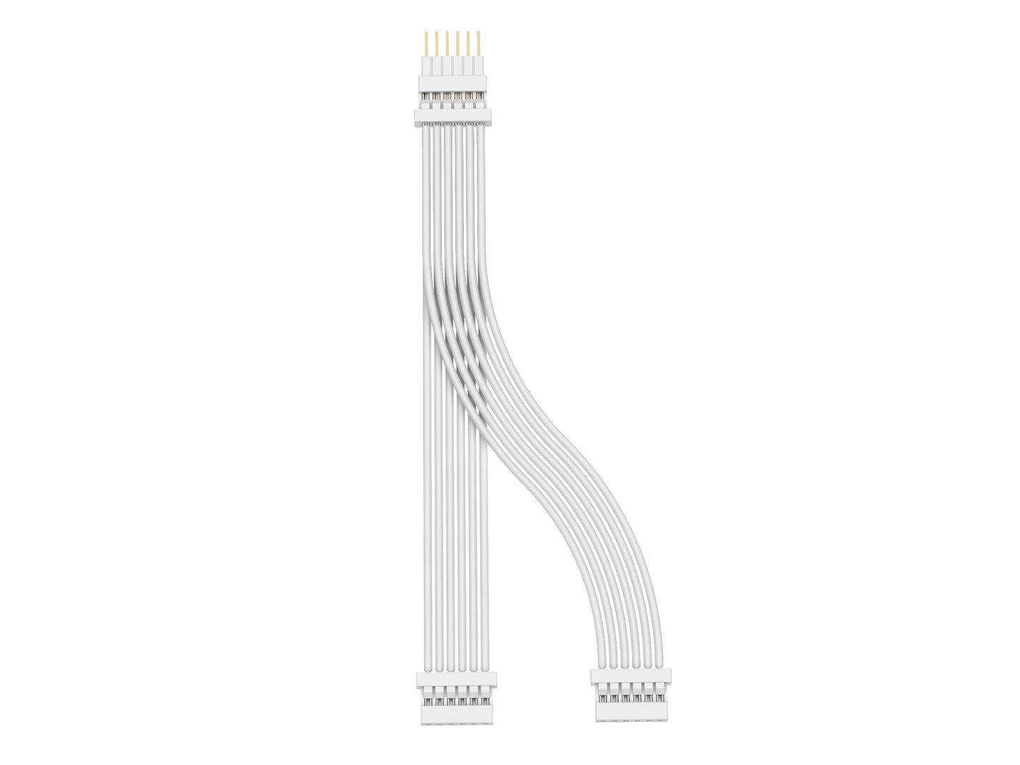 Litcessory Splitter for Philips Hue/Solo Lightstrip (2 Pack, White - Micro 6-PIN V4 / Solo Lightstrip)