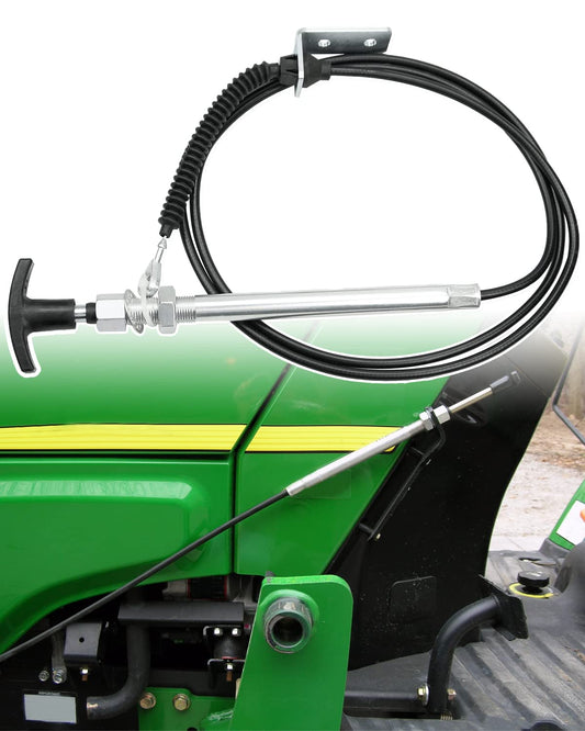 AM134404 Spout Control Input Cable Fit for John Deere, Chute Deflector Cable Fits for JD 44" Snow Blower on L 100 110 120 130 X 300 320 340 500 520 540 LA 100 110 120