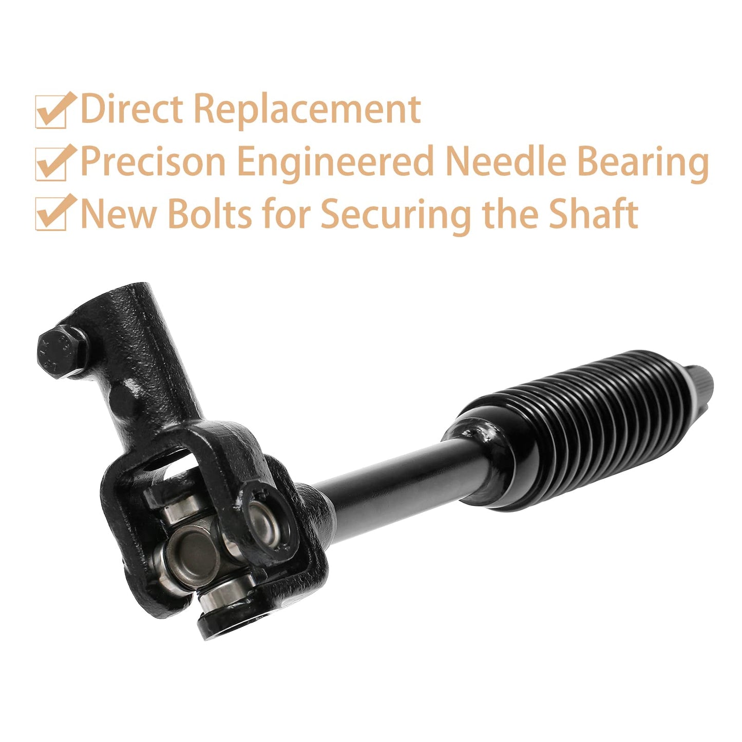 Steering Column Lower Intermediate Steering Shaft, Compatible with 2005-2015 Toyota Tacoma 4WD & Pre Runner 2WD or 4WD, with U-Joint Coupler | Replaces 4520304021, 45203-04020