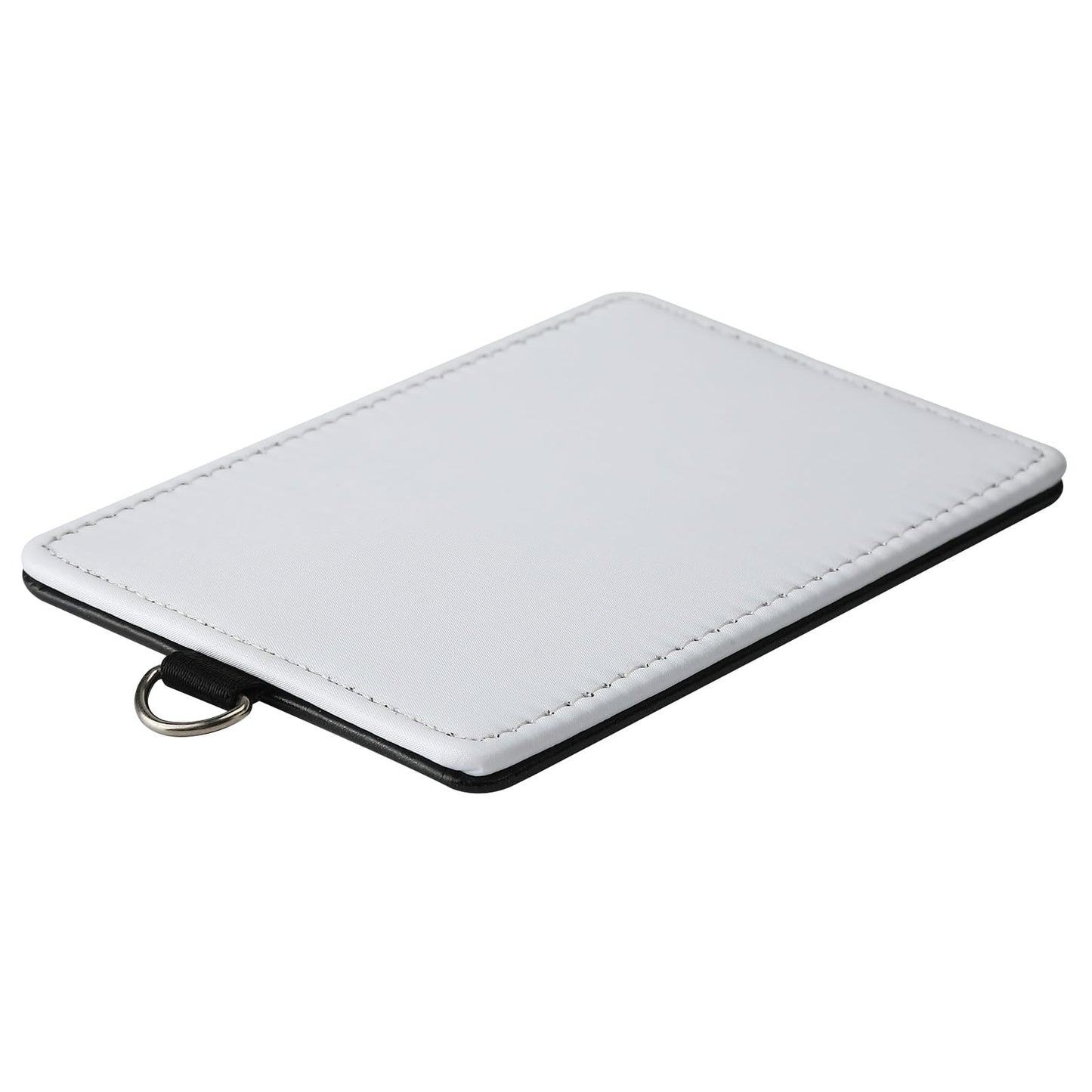 30 Pack Sublimation Blanks Bulk Pu Leather ID Badge Holder Heat Transfer Print Vertical ID Card Holders for Badges Buddy Waterproof Name Tag Holders Blank for Coach Office Employees Students
