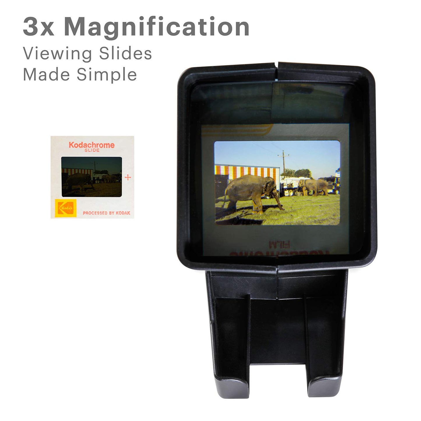 Kodak 35mm Slide and Film Viewer - Battery Operation, 3X Magnification, LED Lighted Viewing – for 35mm Slides & Film Negatives