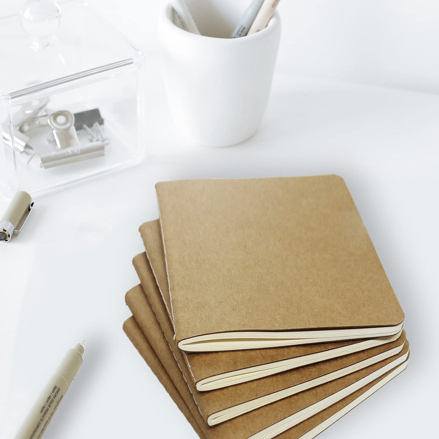 zmybcpack 48 Pack Pocket Notebook Journal Notebook Blank Sketch Notebooks for Traveler, Student, Office - Small Subject Notebook Planner - A6 Size, 4.1 x 5.6, 64 Blank Pages/32 Sheets