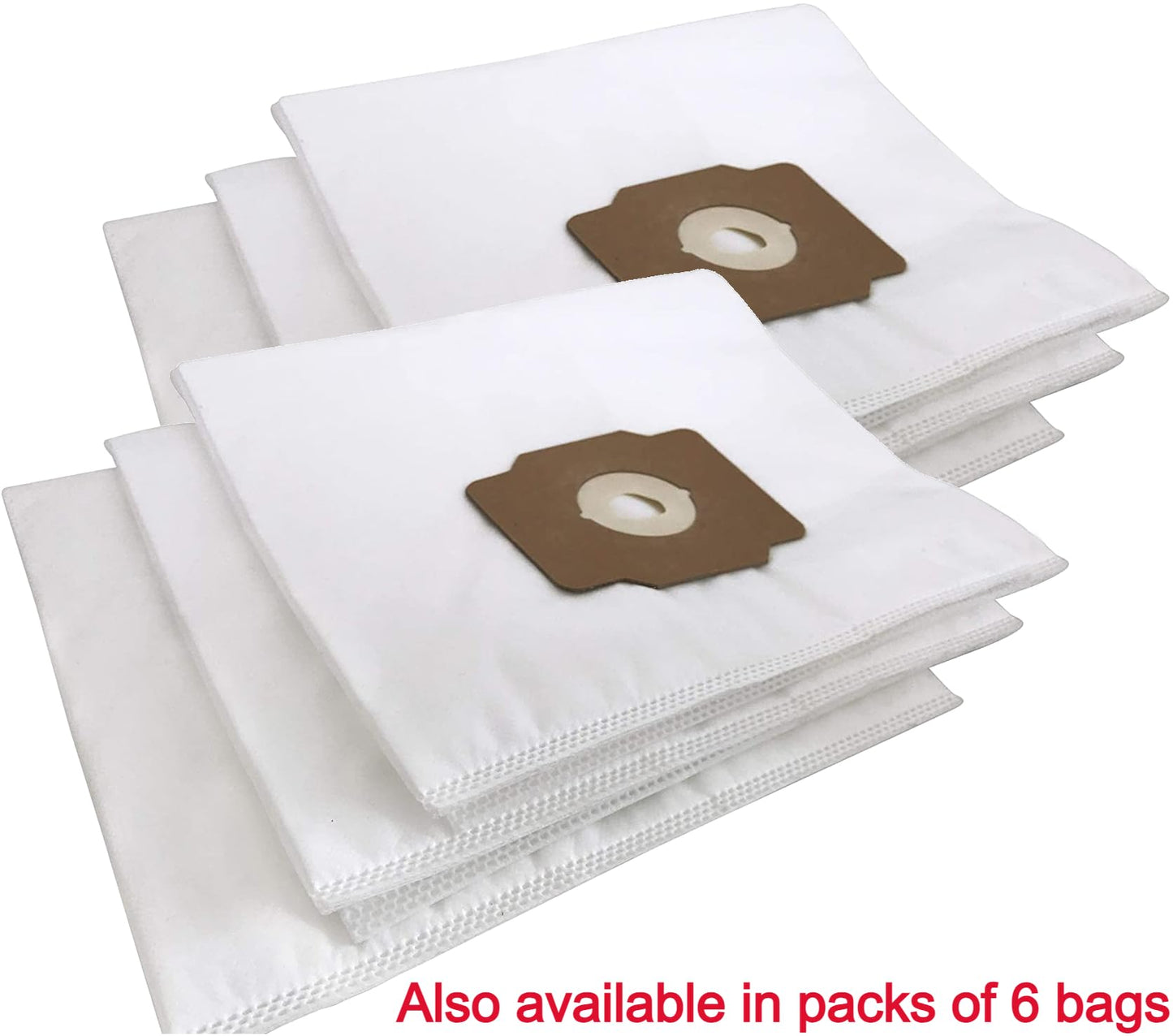 Vacurama Premium Central Vacuum Bags (6 Pack) Compatible For Beam, Electrolux, Eureka, Kenmore, Husky, Nilfisk, Mastercraft, White Westinghouse, Nutone Broan - Universal Fit Tear-Resistant Cloth Bags