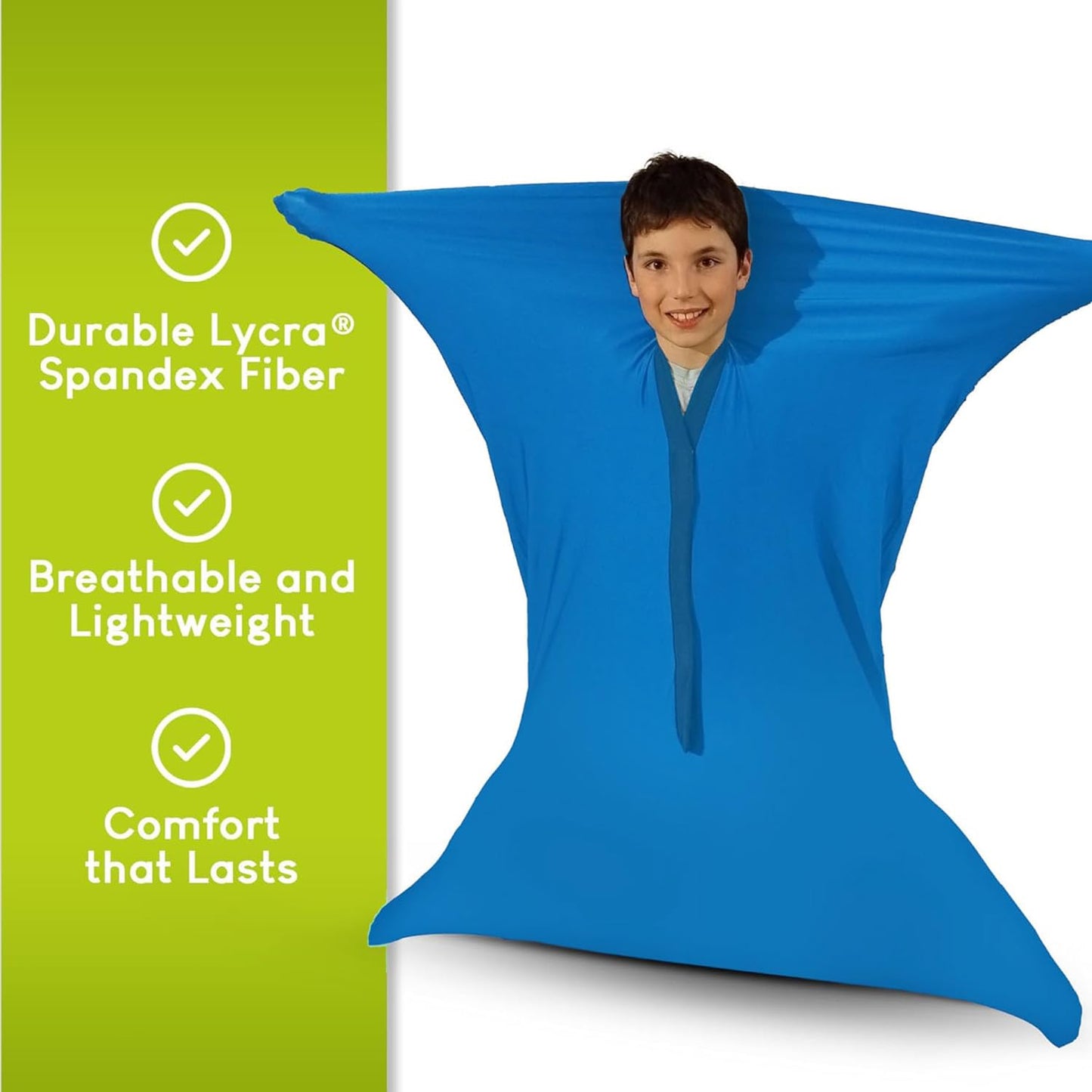 Sensory Sock for Kids - Exploration Body Socks for Body Balance & Coordination Skills - Durable, Lightweight & Breathable 4-Way Spandex Fiber Sensory Sockss - Medium (117 x 67-5 to 8 Years Old)