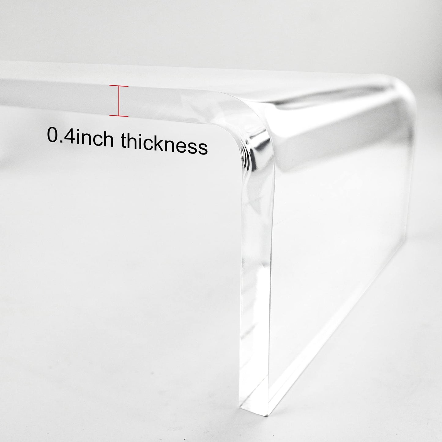 guofa Acrylic Monitor Stand Riser - Desk Platform for Computer Monitor, Desktop Riser Elevation for Laptop for Keyboard Storage (34 x 19 x 10 CM)