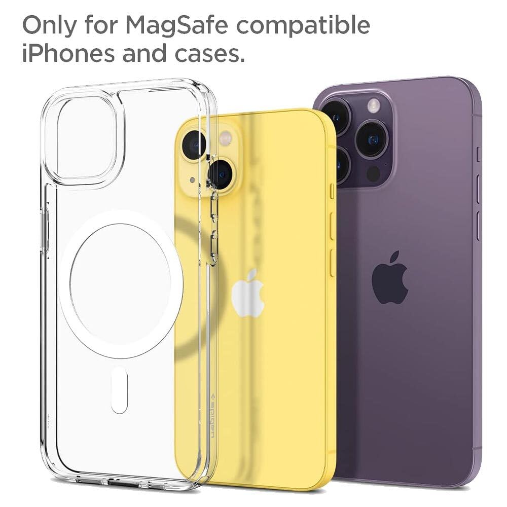 Spigen for MagSafe Mount, Compatible with iPhone 17/16/15/14/13/12, Pixel 10/Pro/Pro XL/Fold, Pixelsnap, AirPods Pro 3/2/1, AirPods 4/3 Magnetic Mounting on Laptops/Monitors - Silver (S312)