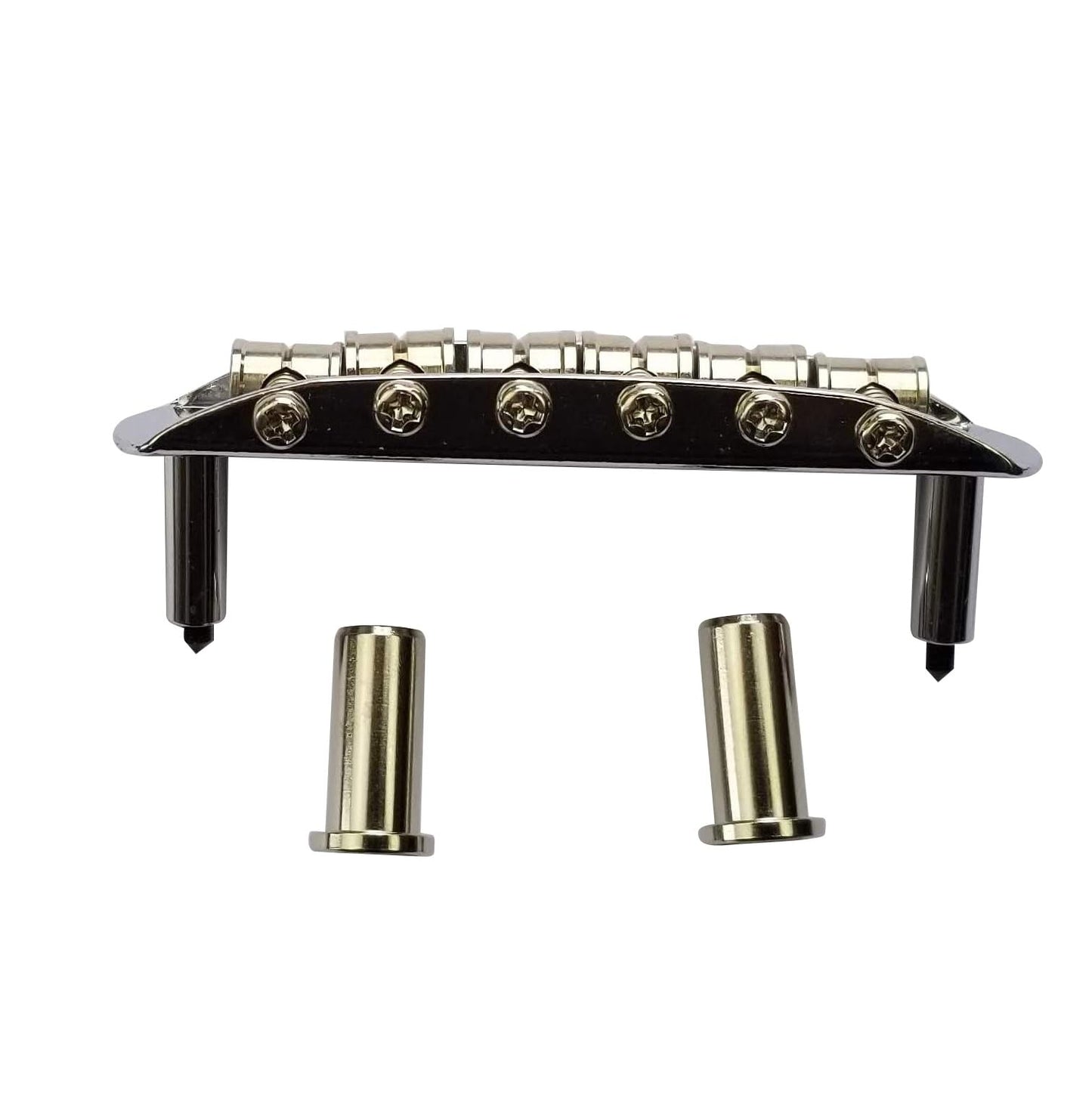 Mustang Bridge w/Large Saddles, 9.5" Radius, 52.5mm, For Fender Mustang, Jaguar, Jazzmaster- Chrome