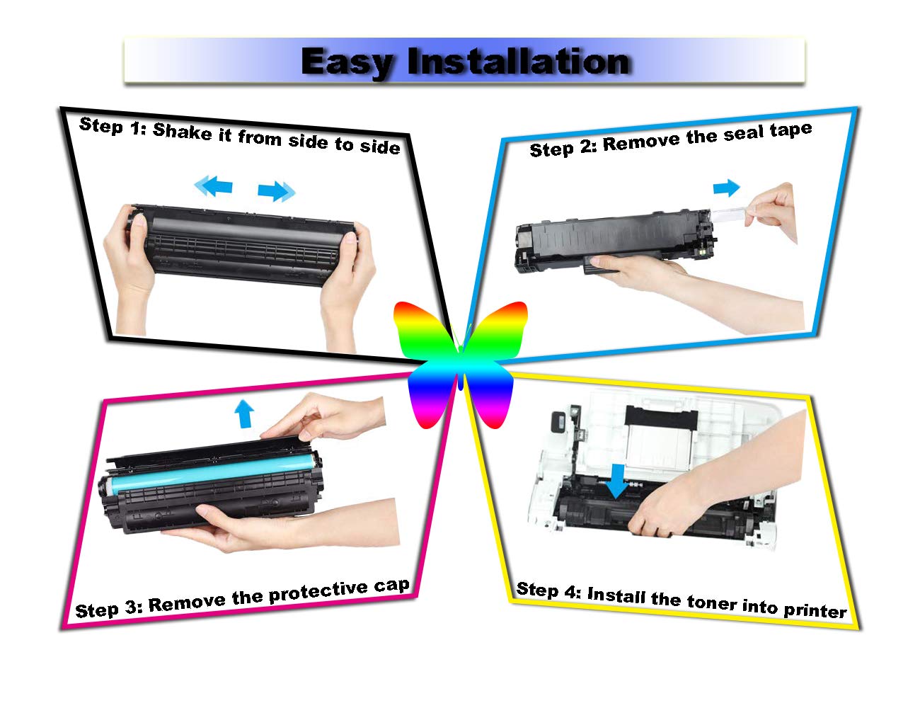 InkSpire 2PK Brother TN-1030 TN1030 Black Toner Cartridge TN1060 TN-1060 Compatible Replacement for Brother DCP-1612W DCP-1610W HL-1212W HL-1210W DCP-1512 HL-1112 HL-1110 DCP-1510