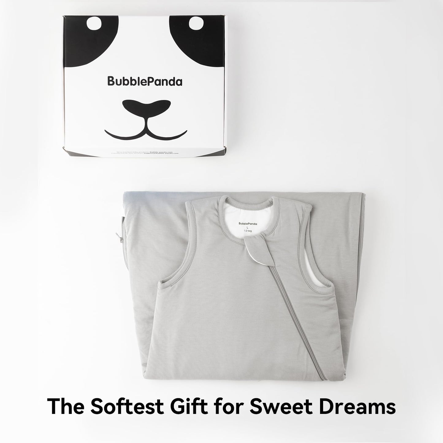 BubblePanda Bamboo Sleep Sack 2t-3t 0.5 Tog Soft Lightweight Toddler Sleep Sack 24-36 Months for Babies 2-Way Zipper Wearable Blanket Baby 3t