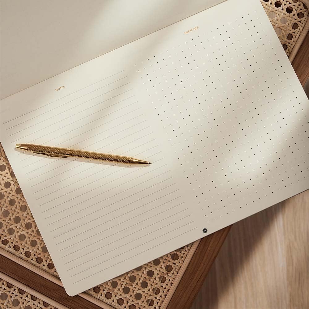Intelligent Change Monthly Desk Planner Pad - Tear-Out To-Do List and Calendar for Time Management - A4 Productivity Desk Pad - Black