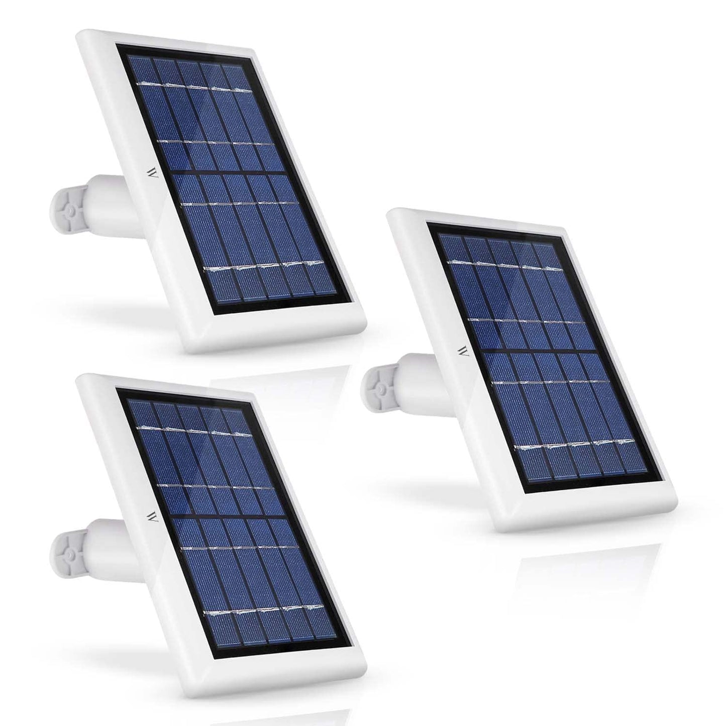 Wasserstein Solar Panel with Outdoor Magnetic Charging Cable (13.1ft) - Compatible with Arlo Ultra/Ultra 2/Pro3/Pro4 & Arlo Floodlight ONLY(3-Pack, White)-(Camera NOT Included)