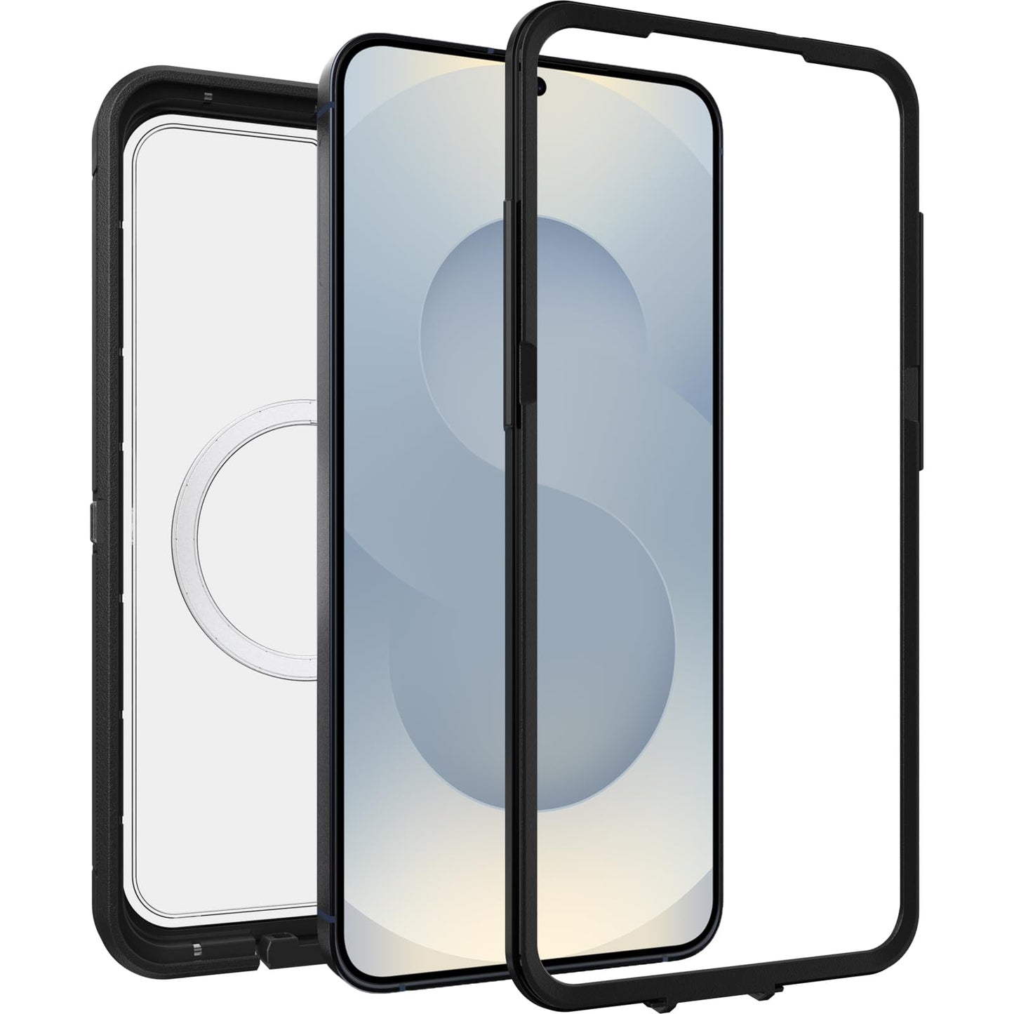 OtterBox Samsung Galaxy S25+ Defender Series XT Clear Magnet Case - Dark Side (Black)