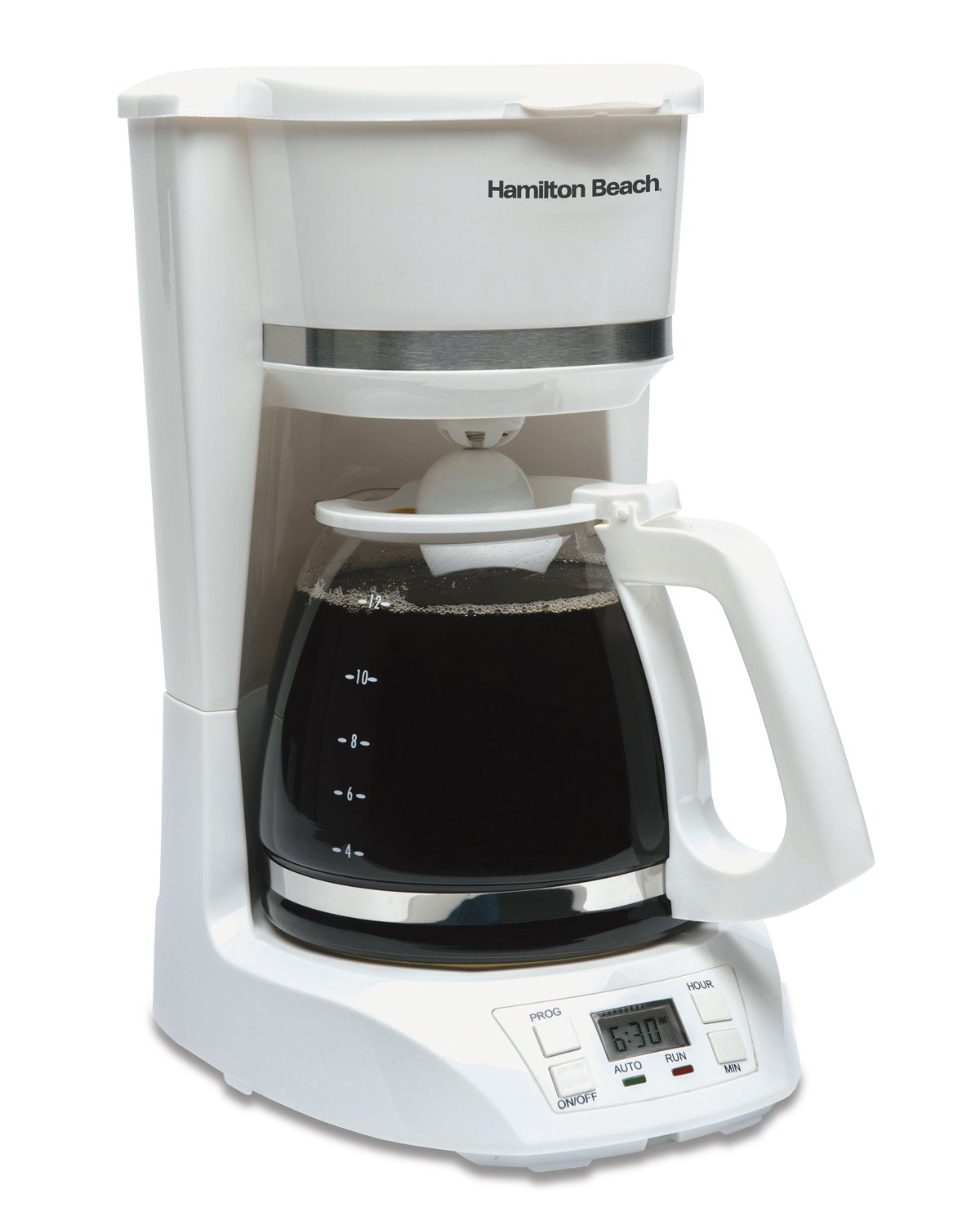 Hamilton Beach 12 Cup Digital Coffeemaker White,43871