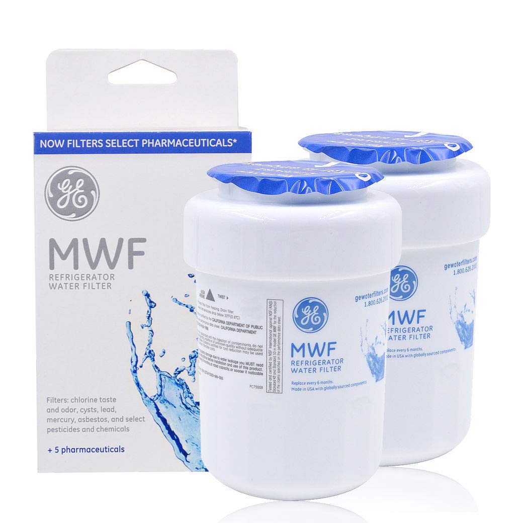GE MWF SmartWater Refrigerator Water Filter, 2-Pack