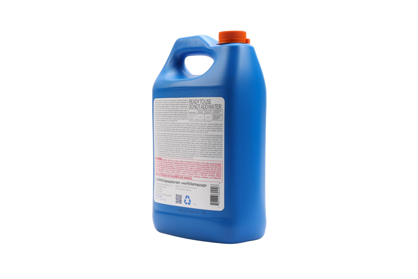 ACDelco GM Original Equipment 10-5027 Dex-Cool 50/50 Pre-Mix Engine Coolant - 1 gal