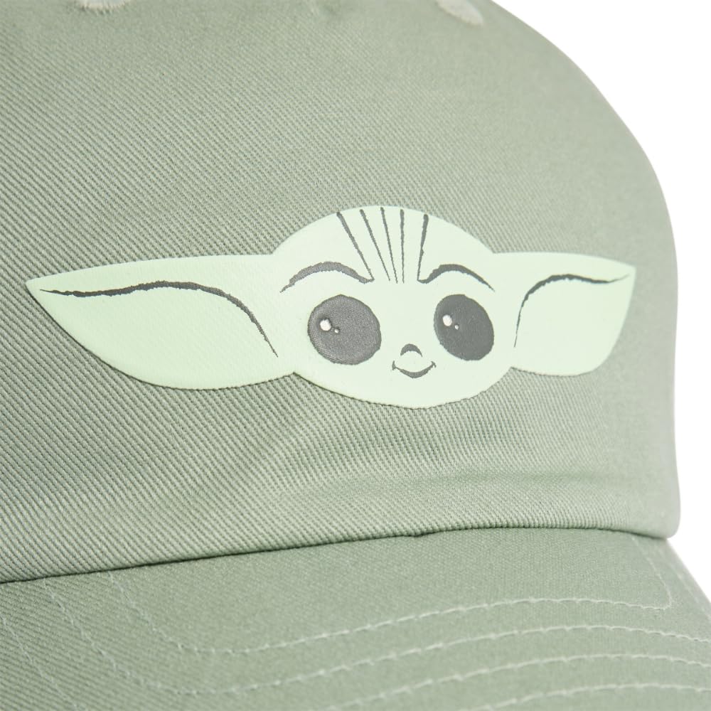 adidas Unisex-Kids x Star Wars Mandalorian Cap,Silver Green,One Size Fits Youth