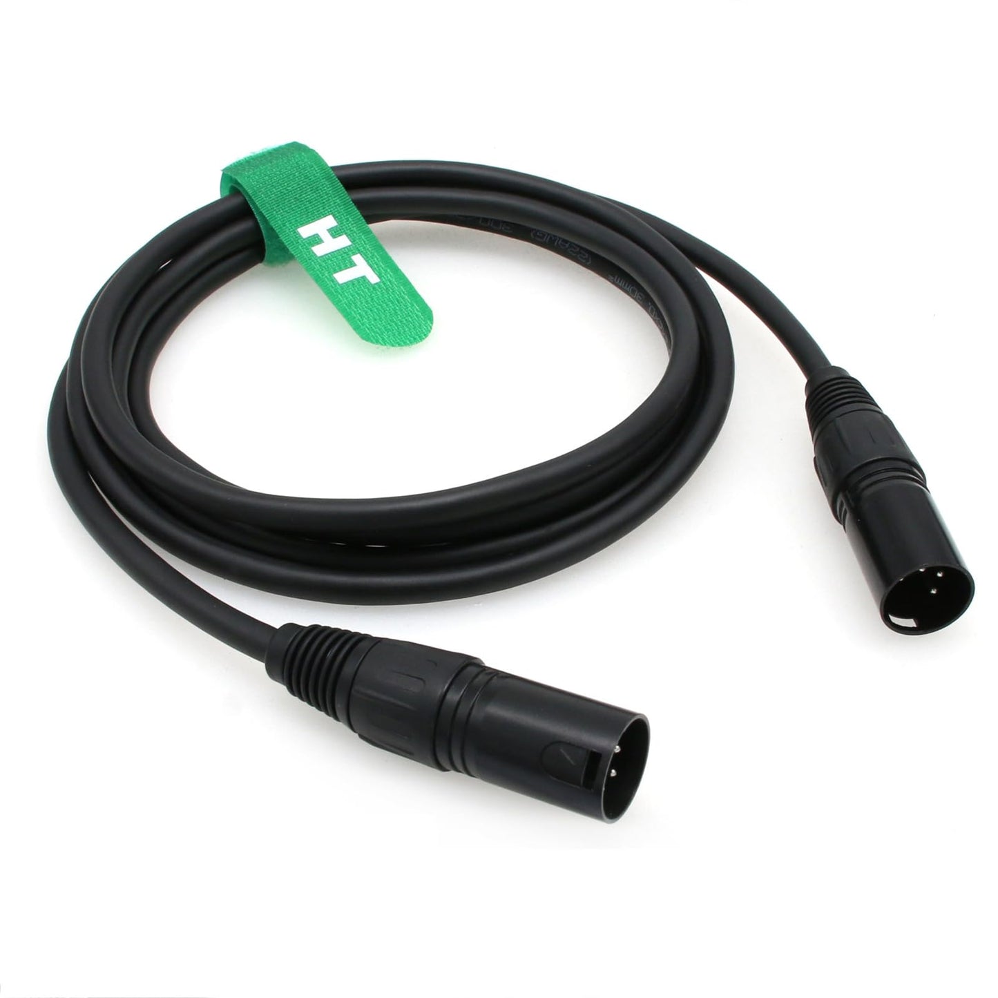 HangTon XLR 4 Pin Power Supply Cable for Godox VL150 VL200 VL300 Video Light and Controller, XLR Male to Male 2M