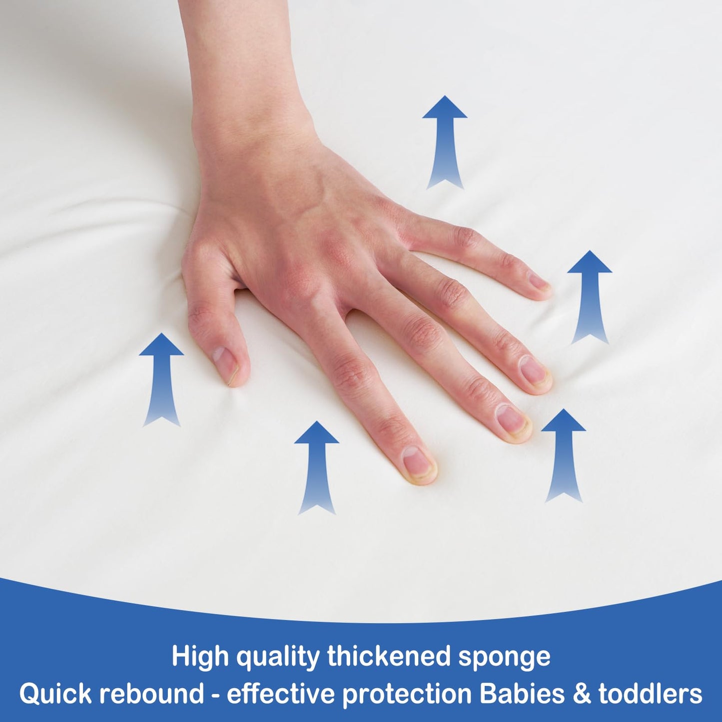 Viviland Mattress, 38" X 26" Pack N Play Mattress Premium Soft Foam Portable for Pack and Play Topper, Breathable, Comfortable and Stable, Robot Printed Mini Pad