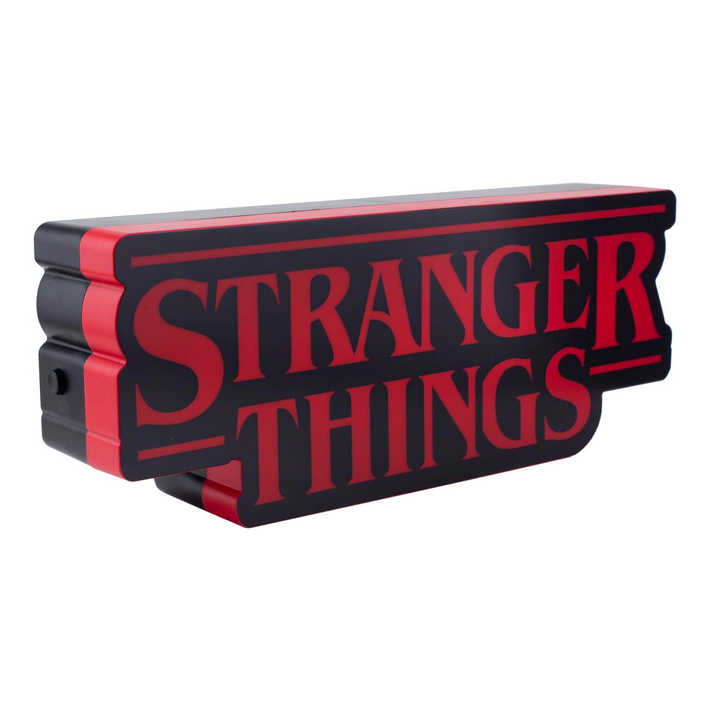 Stranger Things Shaped Logo Light, 30cm (11.8") Wide Wall or Desk Lamp with USB or Battery Power, Phase & Pulse Modes, Officially Licensed Netflix Merchandise - Paladone