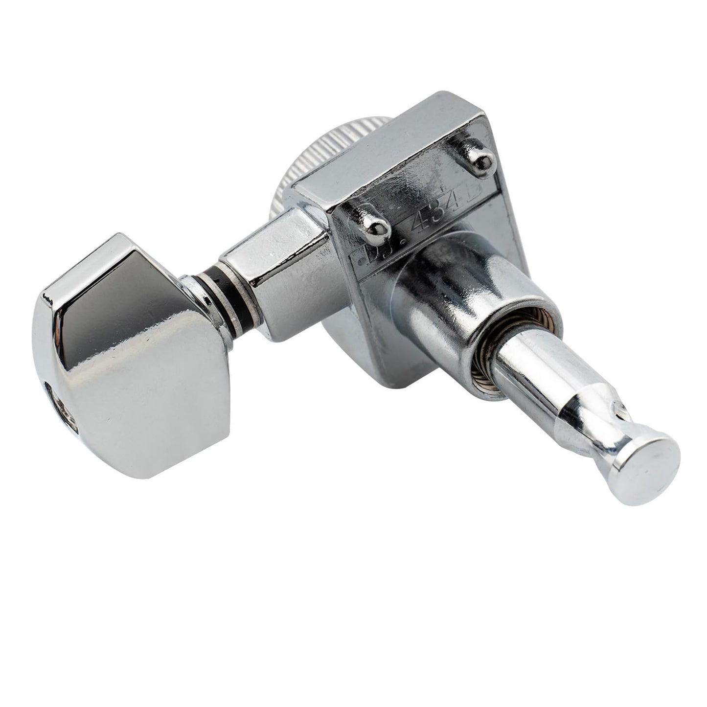 Musiclily Pro 6 inline 2-pins Full Metal Guitar Locking Tuners Guitar Tuning Pegs Keys Machine Heads Set for Fender Strat Tele Electric Guitar, Chrome