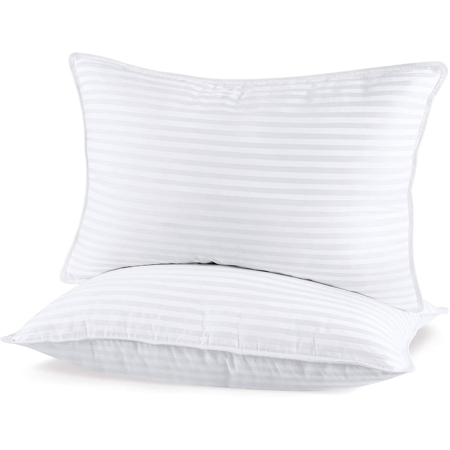 SHERWOOD Pillows Queen Size 2 Pack Hotel Pillow with Cotton Cover and Down Alternative Fiber Fill Bed Pillow for Sleeping(White, Queen 20x30 inch)