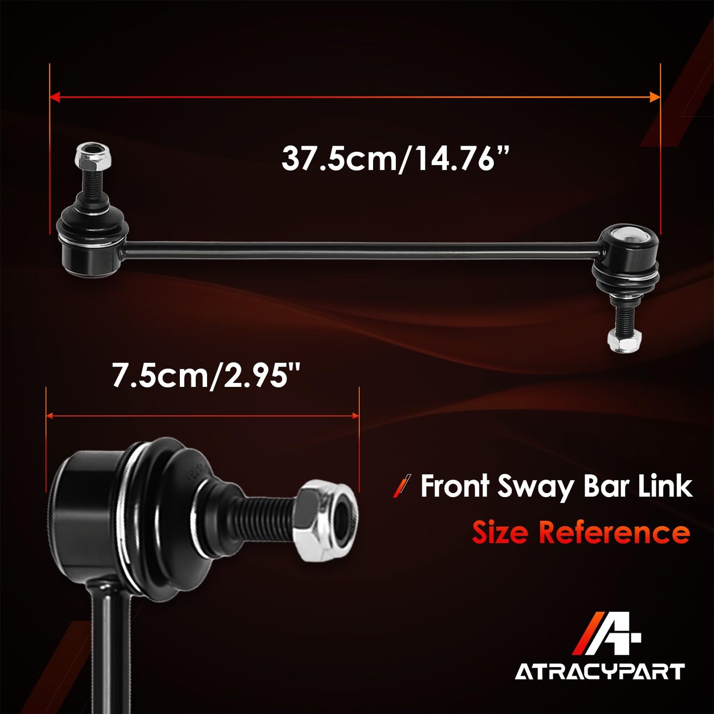 Sway Bar Front Stabilizer Bar End Link Compatible With Hyundai Santa FE 2007-2012,Hyundai Veracruz 2007-2012,Kia Sorento 2011-2013,K750204 K750205 2pcs
