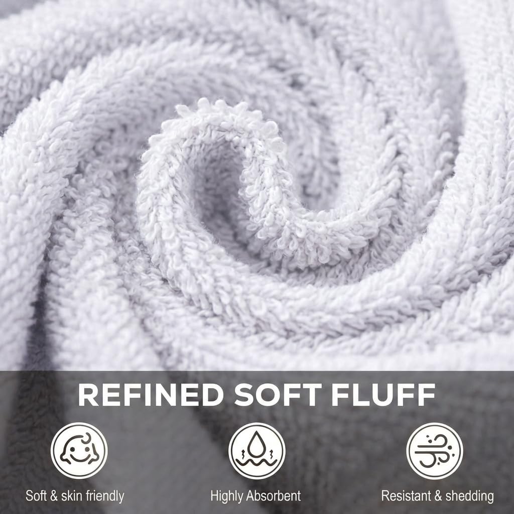 Utopia Towels - Cotton Washcloths Set - 100% Ring Spun Cotton, Premium Quality Flannel Face Cloths, Highly Absorbent and Soft Feel Fingertip Towels (60 Pack, White)