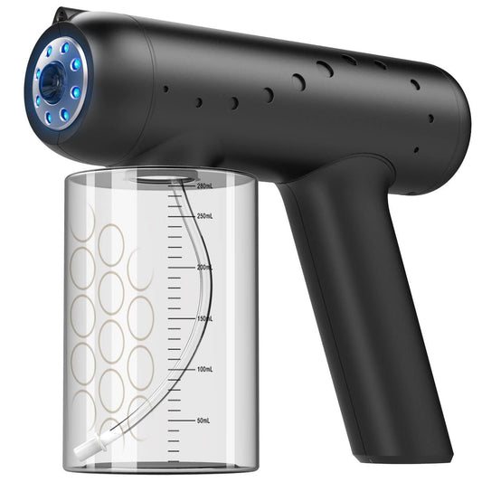 Professional Cordless Spray Tan Machine - High-Power 2-Speed Atomization Handheld Tanning Gun, USB Rechargeable, Ultra-Portable with Even Mist Coverage for Salon, Home, Beach & Mobile Tanning (Black)