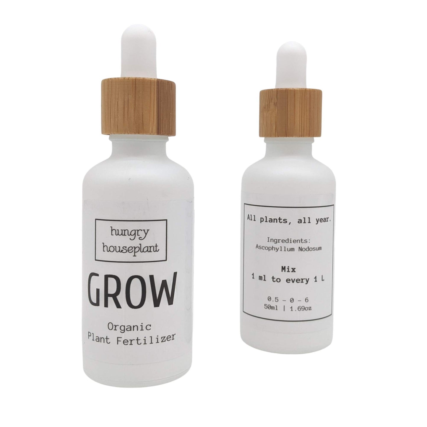 Grow Houseplant Fertilizer | All Purpose Liquid Seaweed Fertilizer for Healthier Plants | Starters, Propegation, Tropicals, Flowers, Vegetables, Succulents | Makes 200 L (Pack of 2)
