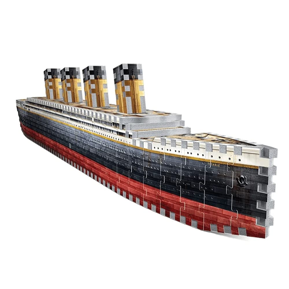 Wrebbit3D Titanic 3D Puzzle | 440 Jigsaw Puzzle Pieces | Historical Ship and Mythical Boat from Film and Movie