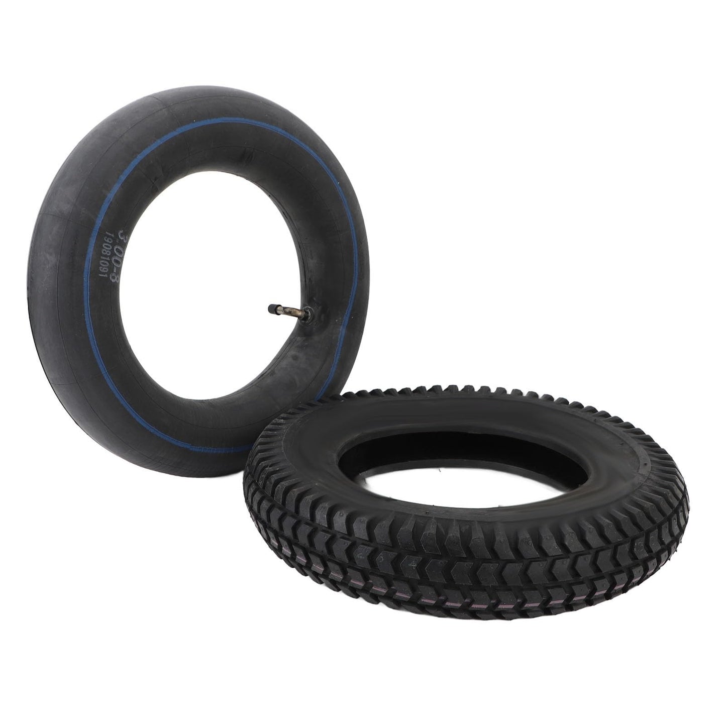 3.00‑8 Tire and Inner Tube Set Versatile Rubber Heavy Duty 14 Inch Wheelbarrow Tire Inner Tube for Hand Trucks Lawn Mowers