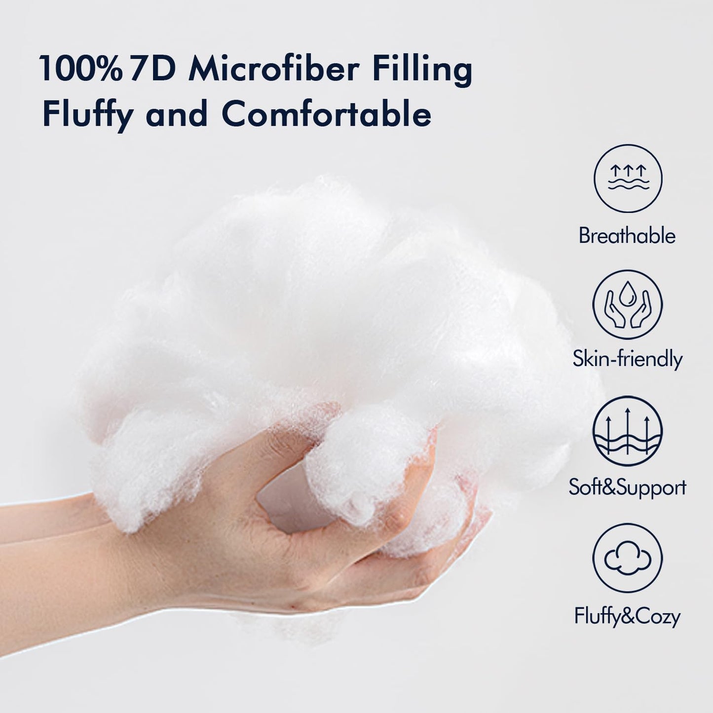 MIULEE Pack of 2 Pillow Insert 12x20 Inches Outdoor Waterproof Throw Pillow Insert Premium Hypoallergenic Stuffer Sham Rectangle for Bed Couch Sofa Cushion Patio Furniture