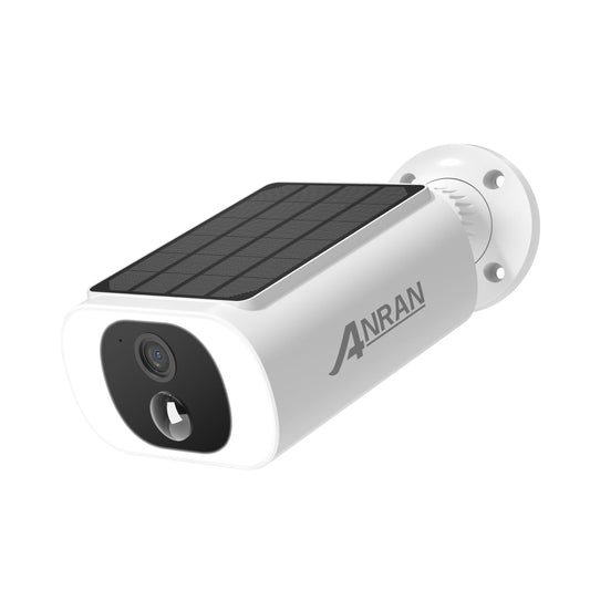 ANRAN Solar Security Cameras Wireless Outdoor, 2K Camera Surveillance Exterieur with Embedded Solar Panel, Color Night Vision, PIR Human Detection, 2-Way Talk, Works with Alexa, IP67 Waterproof, C3