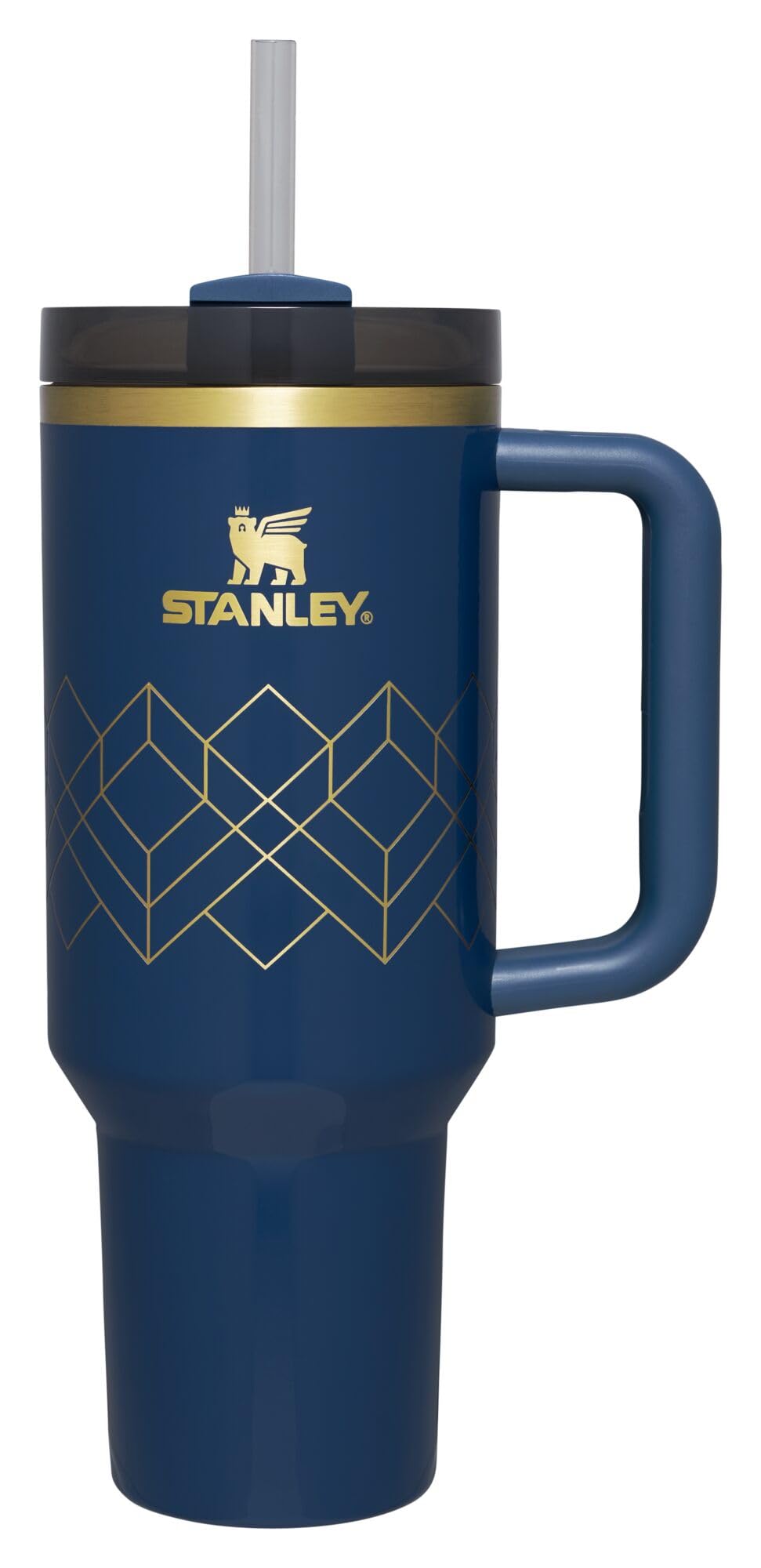 Stanley Quencher H2.0 FlowState Stainless Steel Vacuum Insulated Tumbler with Lid and Straw for Water, Iced Tea or Coffee, Smoothie and More, Nightfall Gloss Deco, 40 oz / 0.89 L