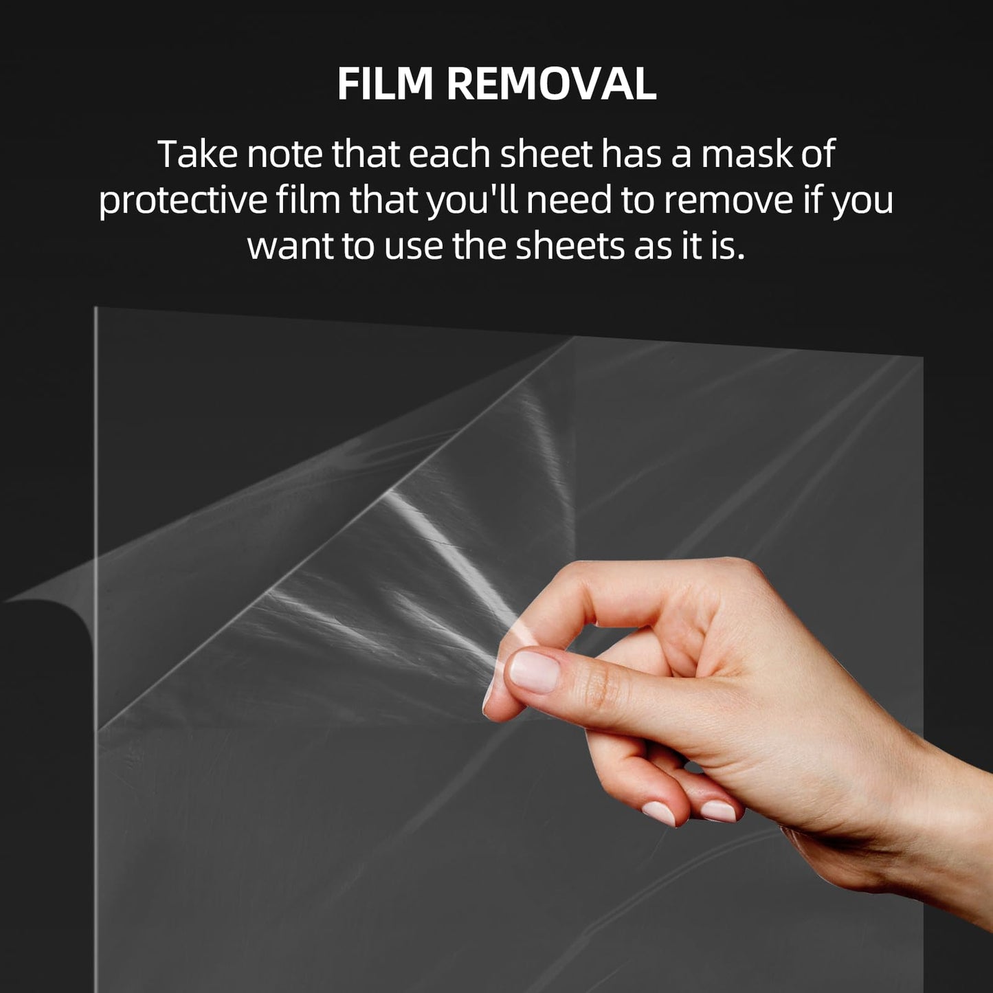 3 Pack PET Sheet Panels - 24" x 48" x 0.04" Plexiglass - Quality Lightweight and Shatterproof Glass Alternative Perfect for DIY Sneeze Guards, Face Shields, Railing Guards, and Pet Barriers.